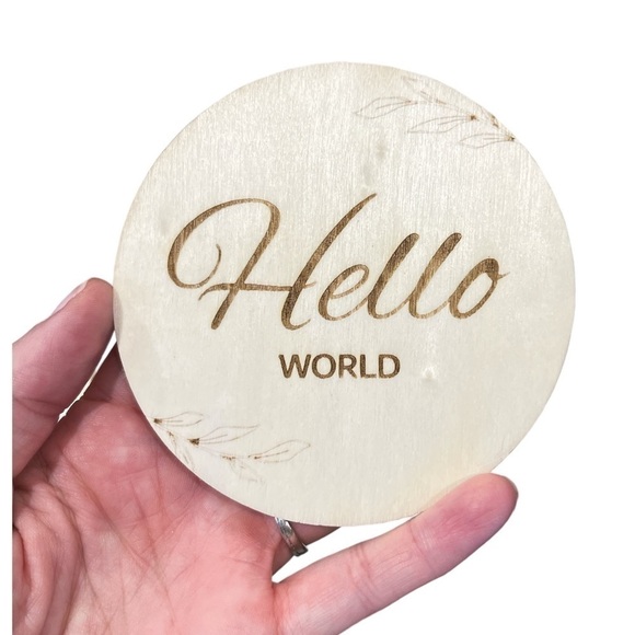 Monthly Milestone Marker Disc for Baby, Wooden Baby Month Marker Cards - Picture 5 of 6